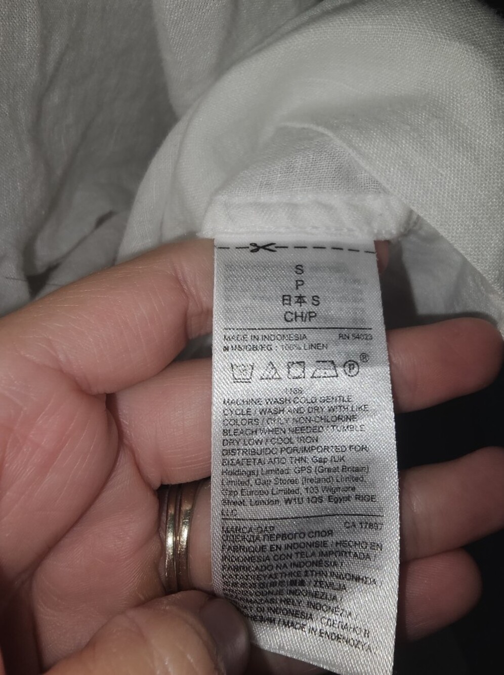 GAP White Lightweight Peasant Tunic - Picture 7 of 7